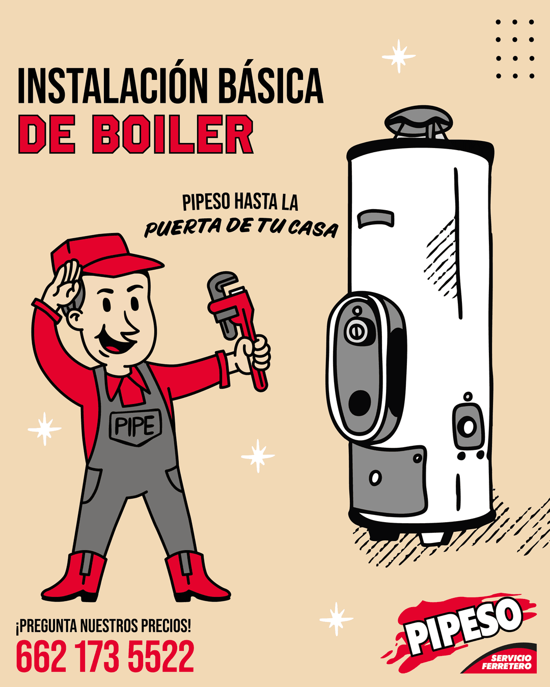 Instalación básica de boiler